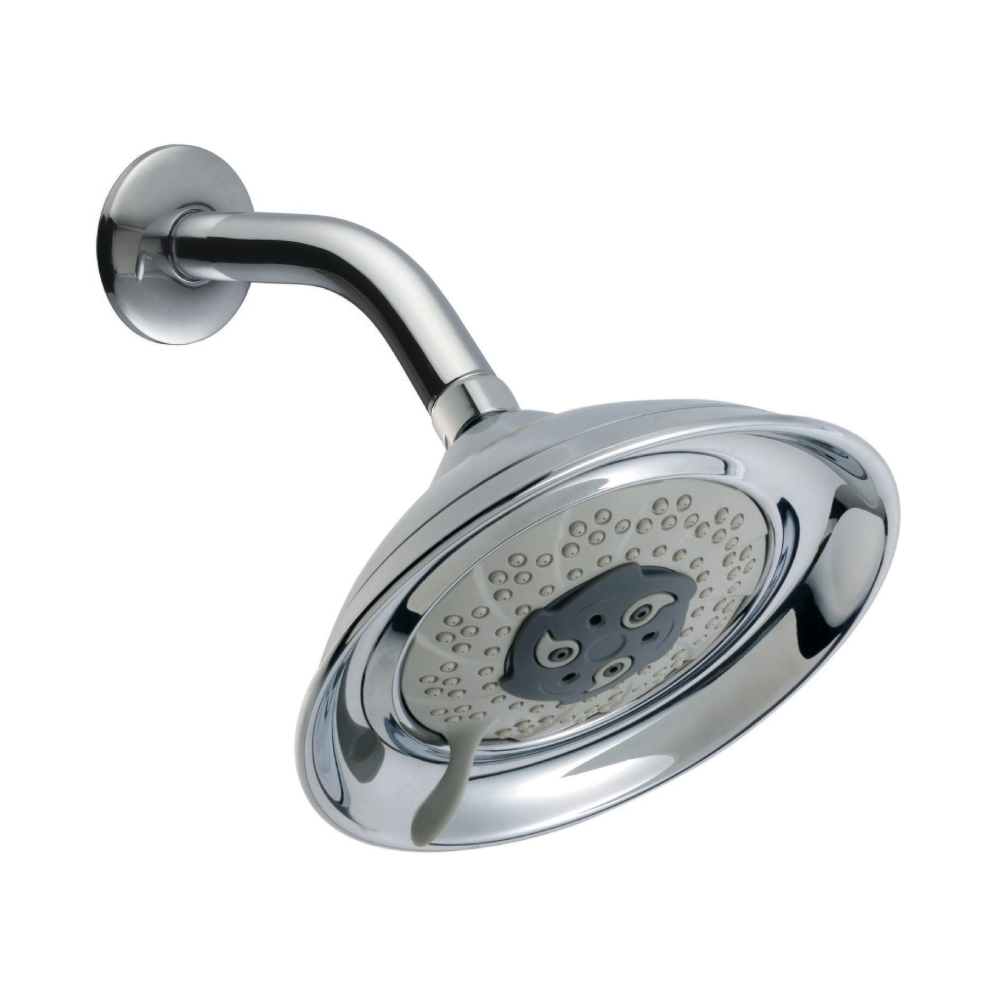 CAE 3 Jet Shower Head w Arm - Chrome | Platinum Imports Inc. | Barbados