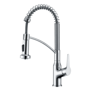 CAE Single Lever Pull Down Kitchen Faucet - Chrome
