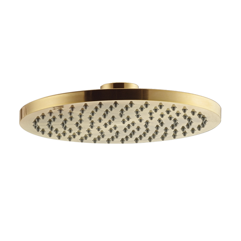 CAE 8” Round Overhead Rain Shower Head - Matte Gold | Platinum Imports ...