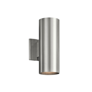 Kichler 12" Cylinder Outdoor Wall Light - Brushed Aluminum