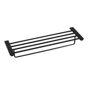 CAE Double Towel Bar and Shelf 9501 Series- Matte Black - Image 1