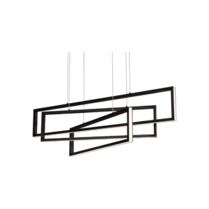 AFX Cole 39" LED Linear Pendant - Black Finish