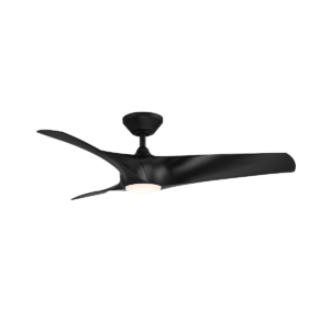 Modern Forms Zephyr 52" Matte Black Ceiling Fan - DC Wet Listed - Image 1
