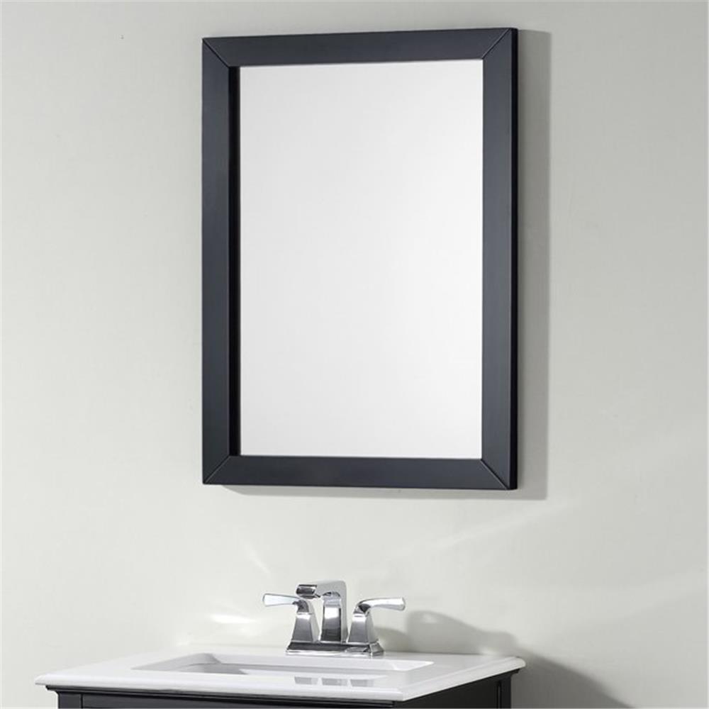 Glacier Loft Black PVC Frame Rectangular Mirror Platinum Imports Inc